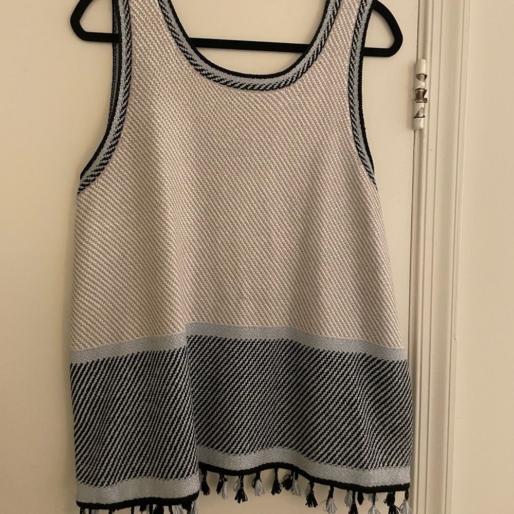 Nic + Zoe Tasseled Tank Top XXL